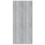 vidaXL Kleiderschrank, Grau Sonoma, 90x52x200 cm, Holzwerkstoff. Schrank mit zwei Türen.
