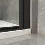 Duschparadies Duschtür Nischentür Falttür 90x195cm,Schwarz,6mm Nano Glas Dusche_8