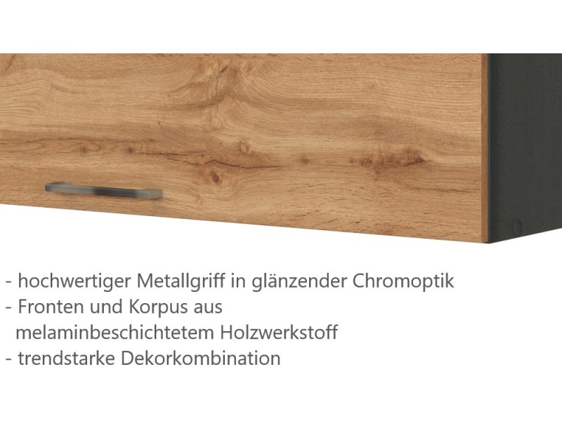 BxHxT 110 x Held Sorrento OBI 57 Möbel bei Wotaneiche-Grafit Klapphängeschrank 34 x kaufen cm