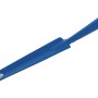 Blauer LUX Handunkrautstecher Classic aus Stahl mit Aufhängeöse für Gartenarbeiten.