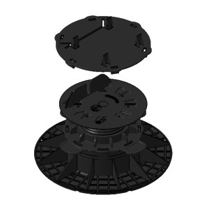 Stelzlager Adapter Clever Click für Ecofix Aluprofil zur schraubenlosen Terrassenmontage.