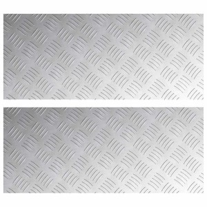 vidaXL Rautenscheiben 2 Stk Silber 70 x 30 cm Aluminium 4104299