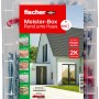 Fischer Meister-Box Rund ums Haus, 91-teiliges Dübel- und Schraubenset in transparenter Kunststoffbox.