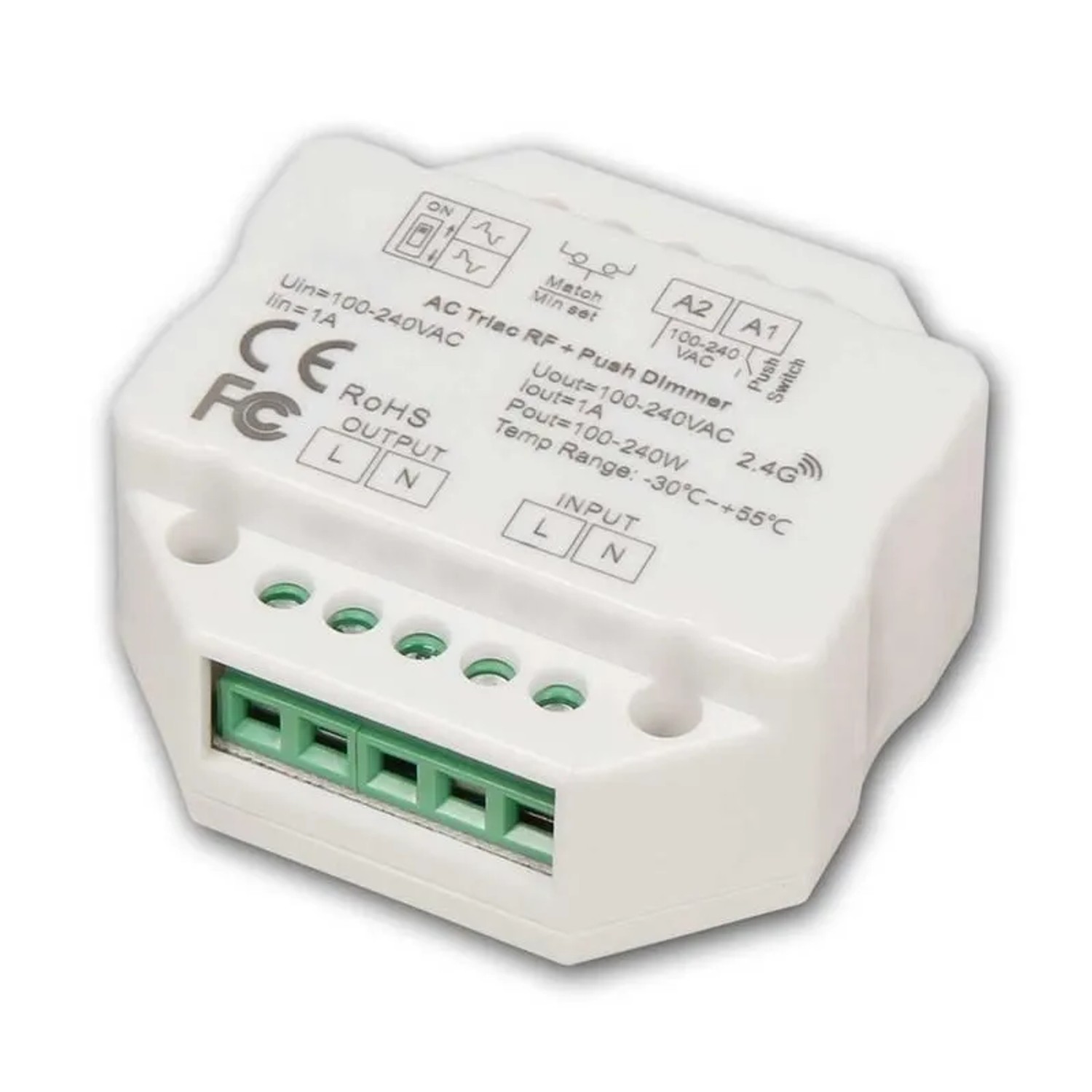 McShine Tast-Dimmer TD-24 LED-geeignet für UP-Dose