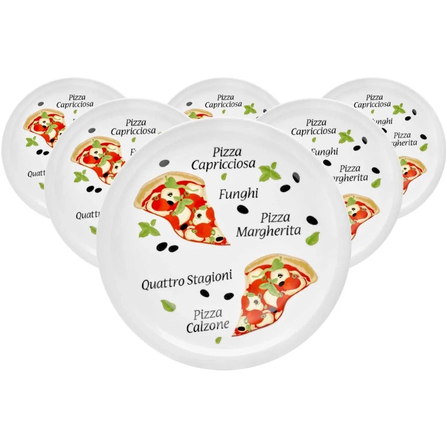 Van Well Pizzateller 30,5 cm Margherita 6er Set