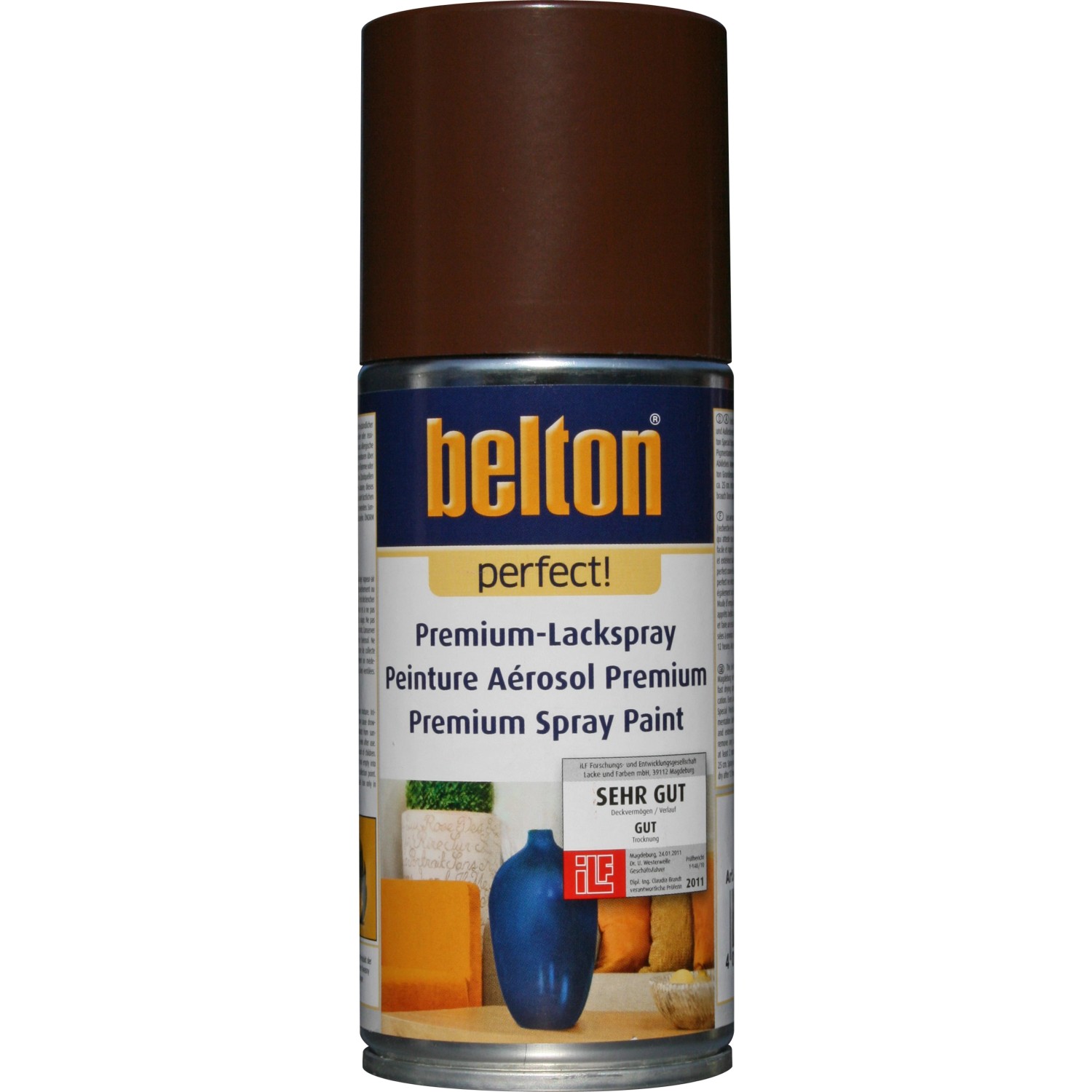 Belton Perfect Premium-Lackspray Dunkelbraun seidenmatt 150 ml