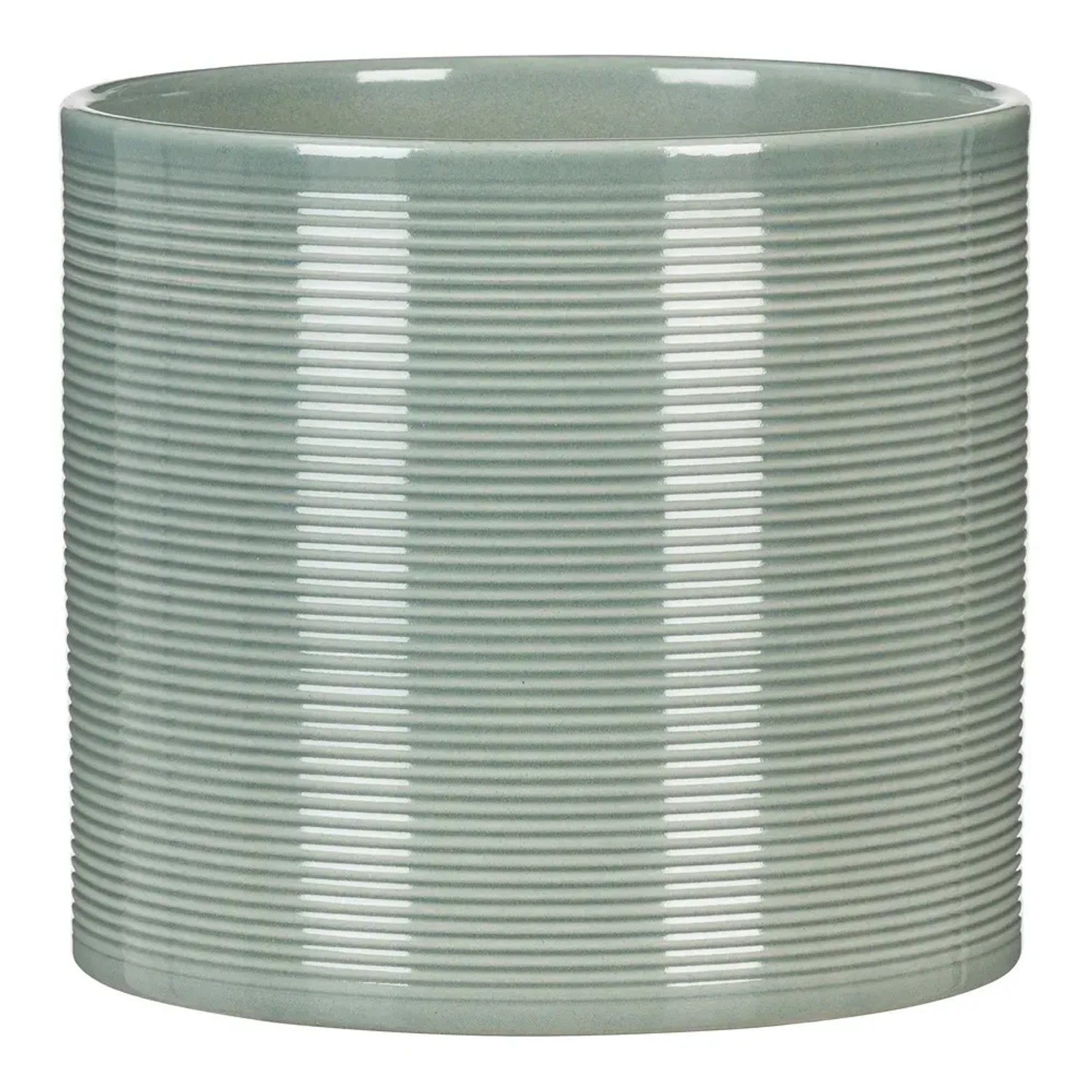 Scheurich Übertopf 828 Classic Mix, Ø 7cm, hellgrün gerippt, für Innenbereich.