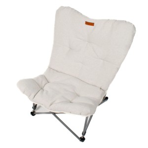 Beiger Eclipse Campingstuhl Herkules, Faltstuhl für Outdoor, Garten, Balkon. Klappbarer Angelstuhl mit Transporttasche.