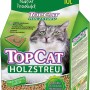 TopCat Holzstreu 10l Packung mit Katzenmotiv. Nicht klumpendes Streu für optimale Hygiene.