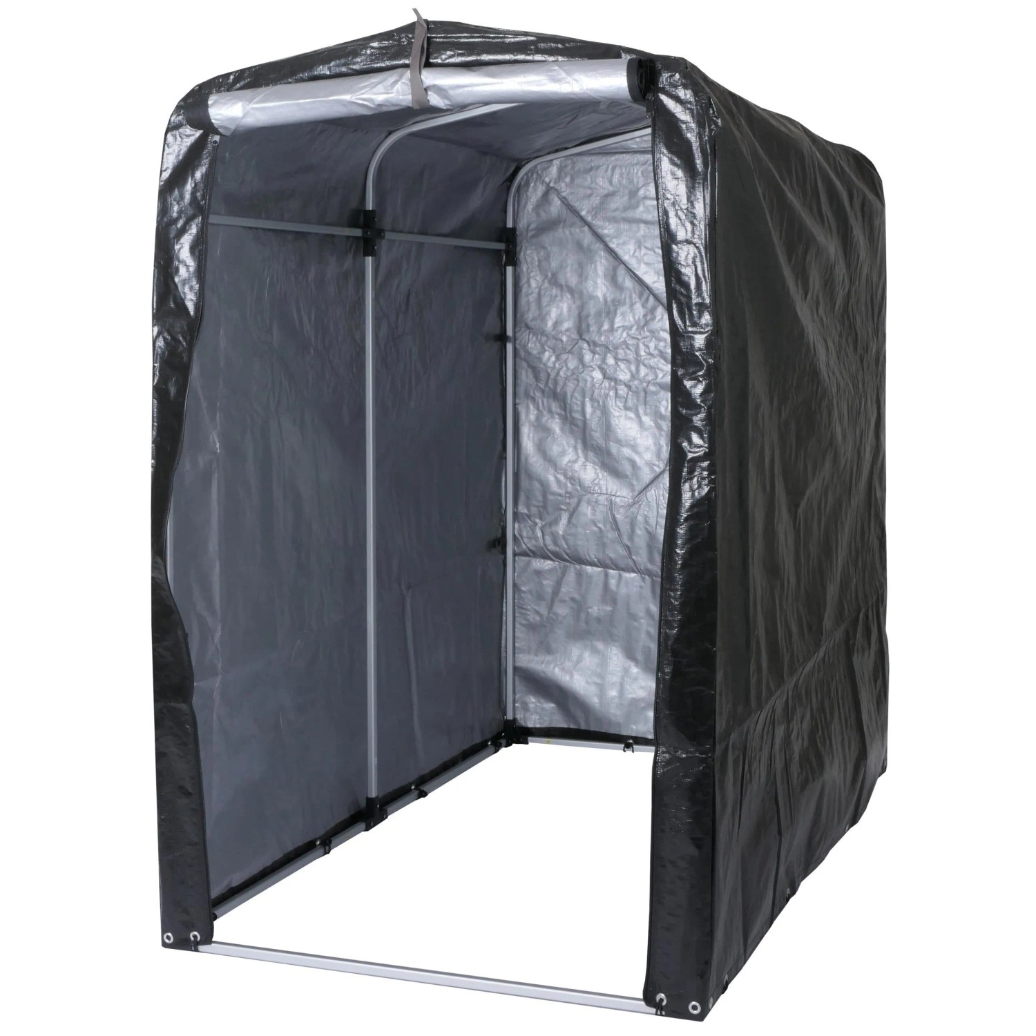 MCW Gerätehaus N61 Alu UV-Schutz Wasserfest 201x121x201cm Anthrazit