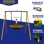 Zero Gravity Gartenschaukel UFO mit Stabilem und Korrosionsbeständigem Metallrahmen_6