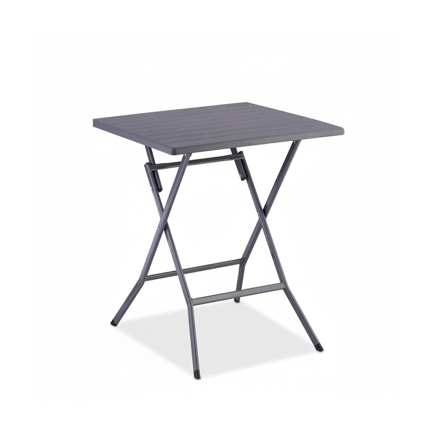 Relaxdays Klapptisch Stahl Kunststoff Grau Zusammenklappbar 73 cm x 62 cm x 62 cm 5,3 kg