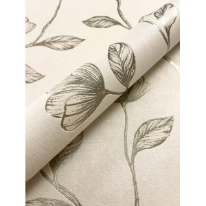 Newroom Vliestapete Koury Gold Blumen Floral FSC®