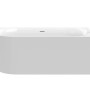 Weiße Ottofond Eckbadewanne Mince Corner XS, 155x80 cm, für moderne Bäder.