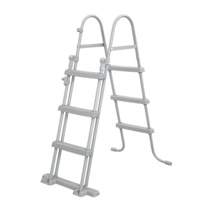 Bestway Sicherheitsleiter 107 cm für Pools: Robuste Poolleiter mit hochklappbarem Einstieg.