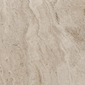 Bodenfliese Feinsteinzeug Travertino, 60x60 cm, matte Steinoptik für Innenräume.