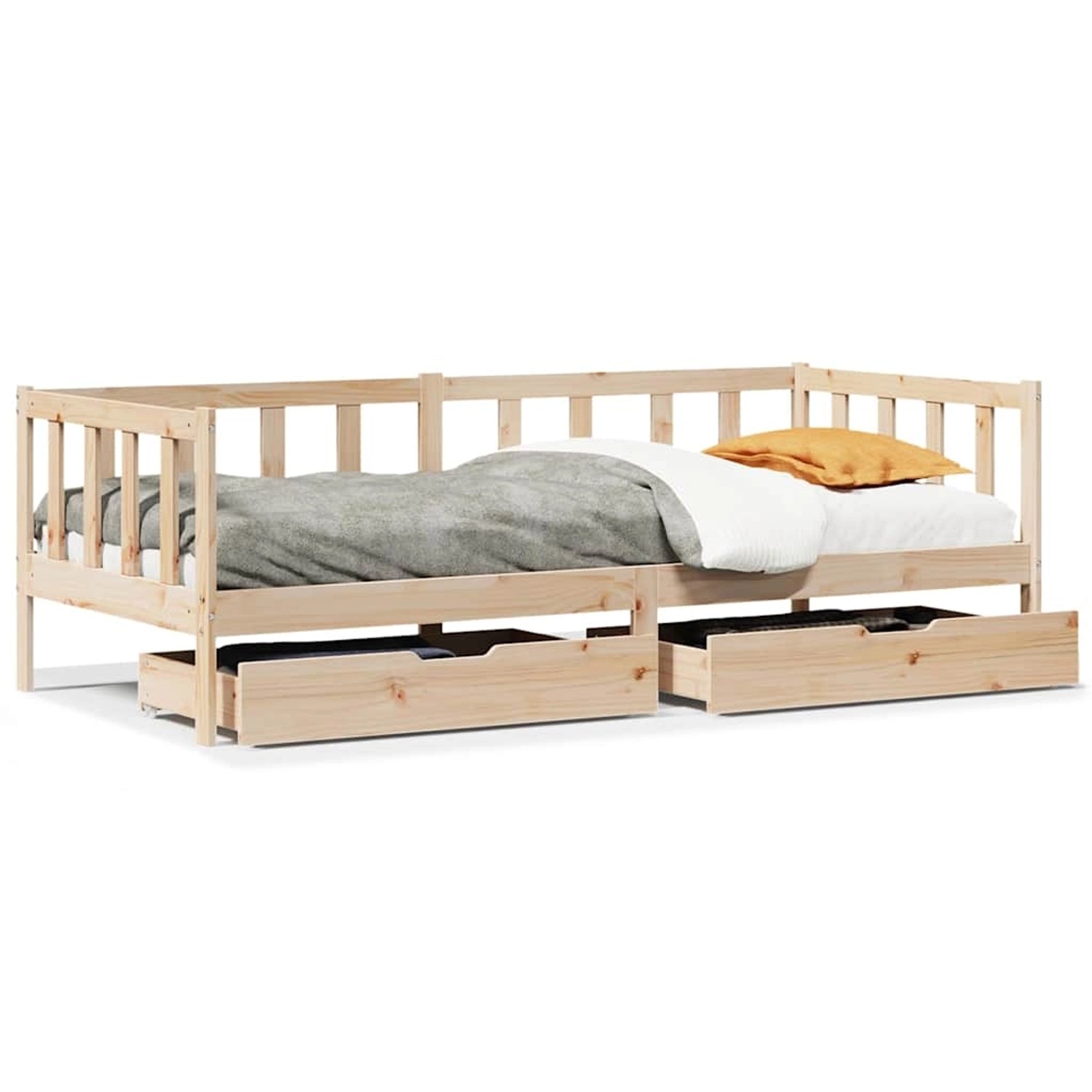 vidaXL Tagesbett mit Schubladen 80x200 cm Massivholz Kiefer 3302075 günstig online kaufen