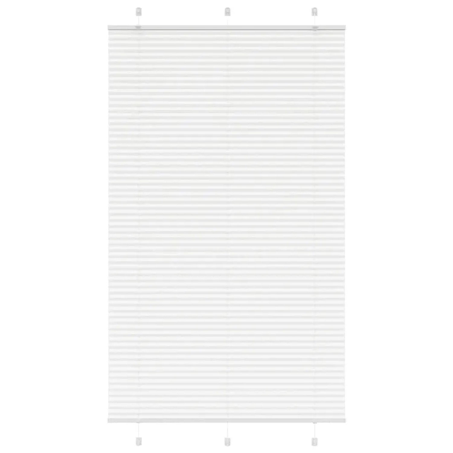 vidaXL Plissee Weiß 115x200 cm Stoffbreite 114,4 cm Polyester 4015520 günstig online kaufen