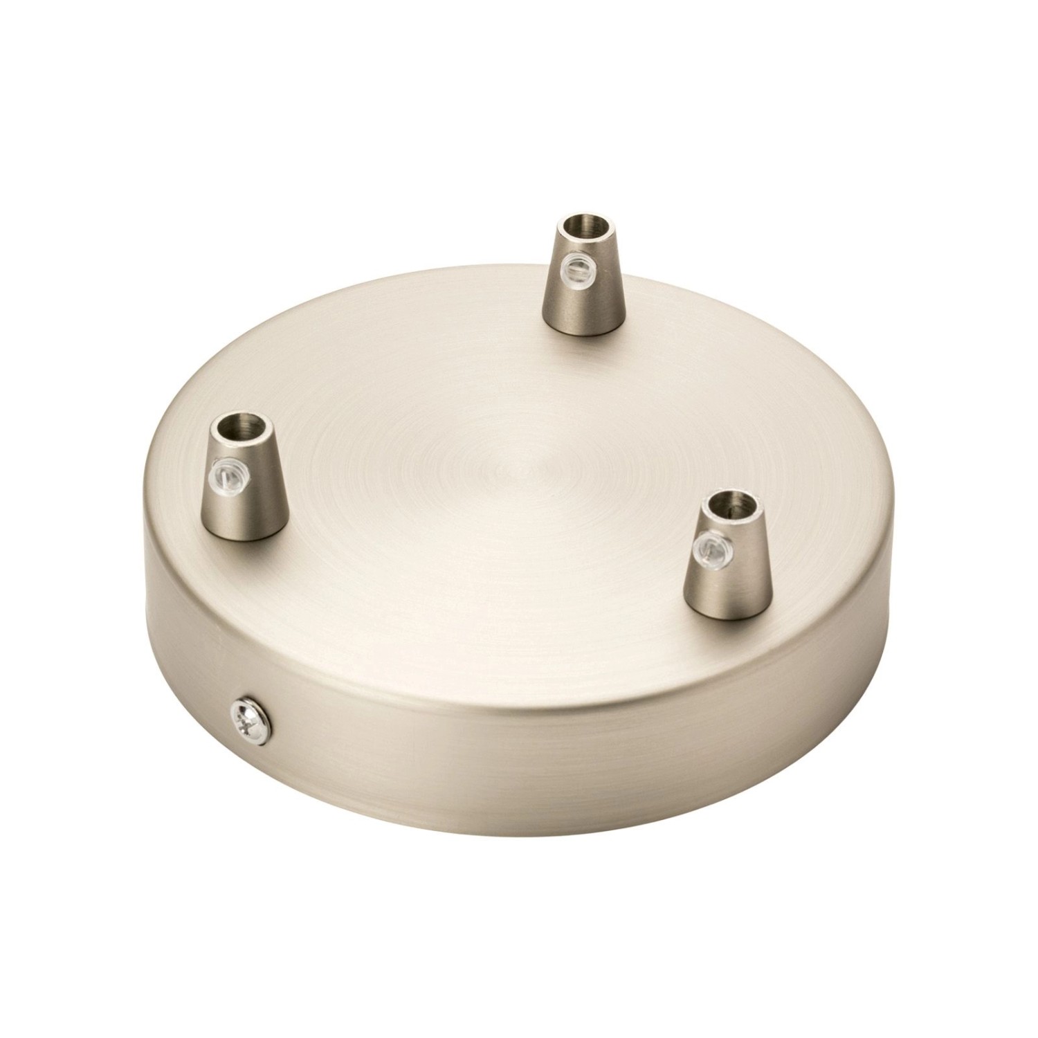 Orion Lightstyle Deckenbaldachin 3 Auslässe Silber Matt Ø 120 mm