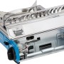 Campingaz Camp Bistro DLX Tischkocher, 2200 W, blau/silber, mit Topfhalterung.