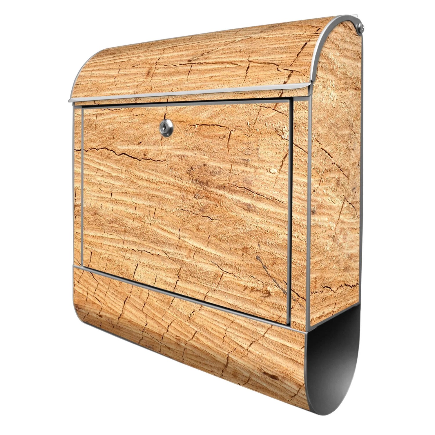 Banjado Design Briefkasten Silber Pulverbeschichtet 39x47x14cm 2 Schlüssel günstig online kaufen