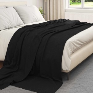 vidaXL Wohndecken 6 Stk Schwarz 240 x 220 cm Fleece 42017067