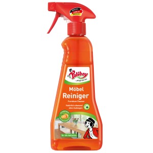 Poliboy Möbel Intensiv Reiniger, 375ml Flasche für Holzmöbel. Reinigt und pflegt mit Orangenöl.