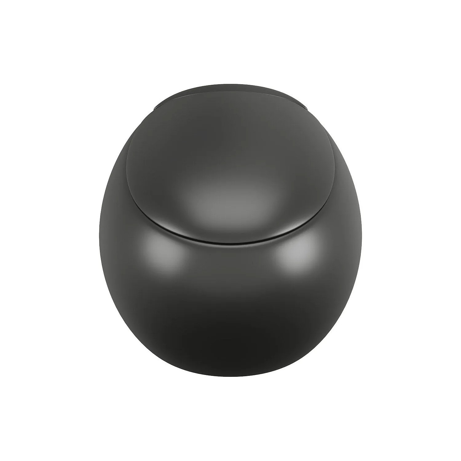 Vente-unique Hänge Wc Huro Schwarz 40 cm