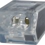 Steckklemme aus transparentem Kunststoff für Leiter von 1-2,5 mm Durchmesser. Verbindungsklemmen-Set, 20-teilig.