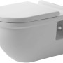 Weißes Duravit Starck 3 Comfort Wand-WC mit erhöhtem Sitz (+5cm) und Tiefspüler.