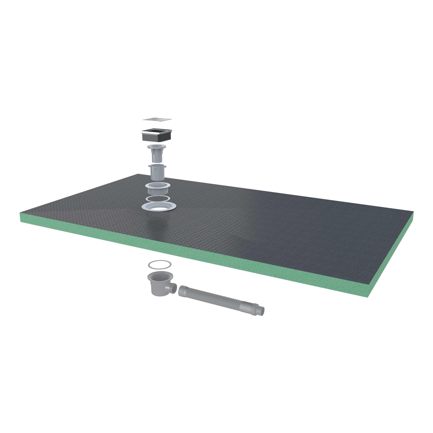AICA 140x80cm XPS Platten 4cm Duschwanne Duschtasse Duschplatte Fliesenplat günstig online kaufen