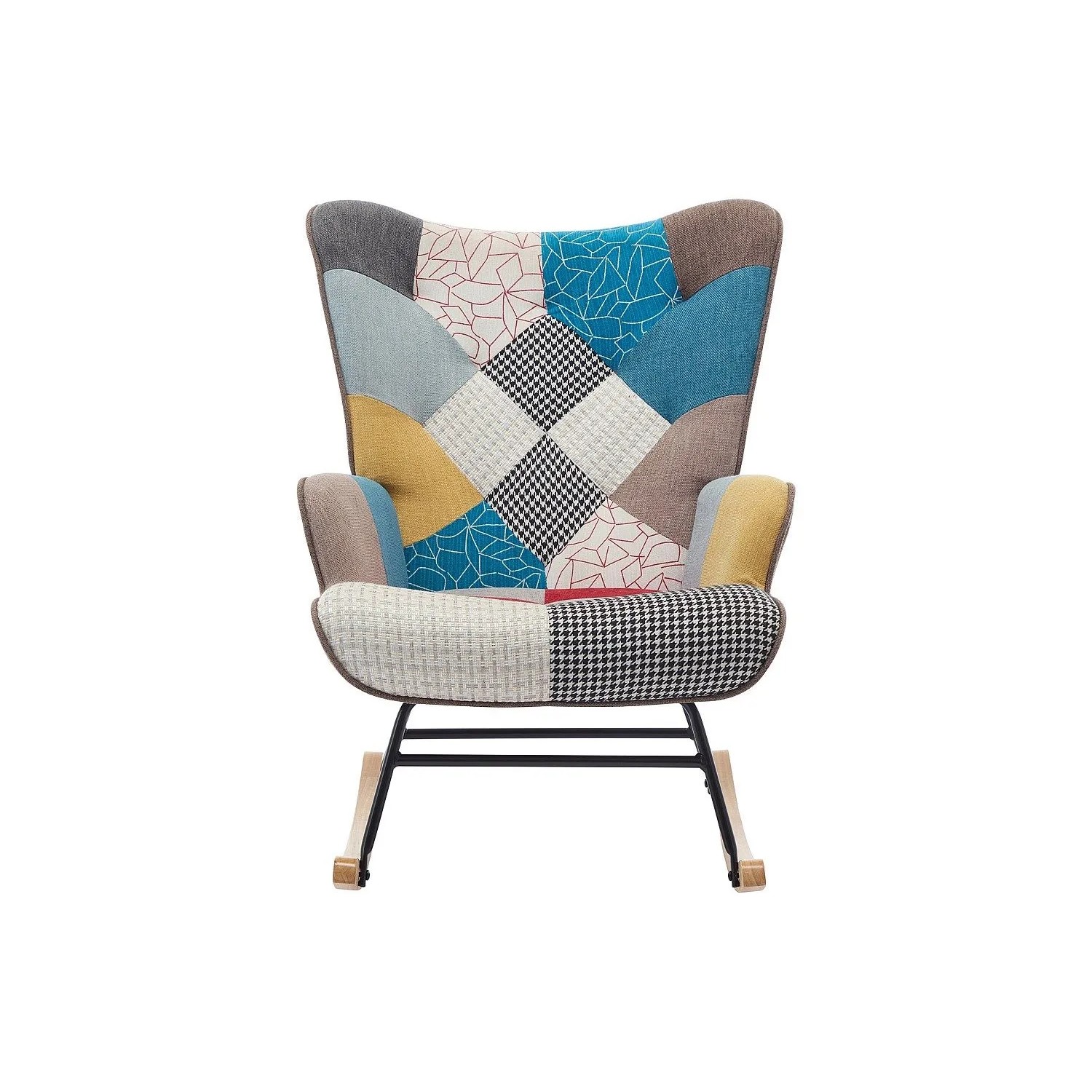 Vente-unique Schaukelstuhl Elmina Mehrfarbig 86 cm