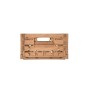 Braune PROREGAL Klappbox Active Lock im Holzdekor, 40x60cm, ideal zur Aufbewahrung und als Transportkiste.