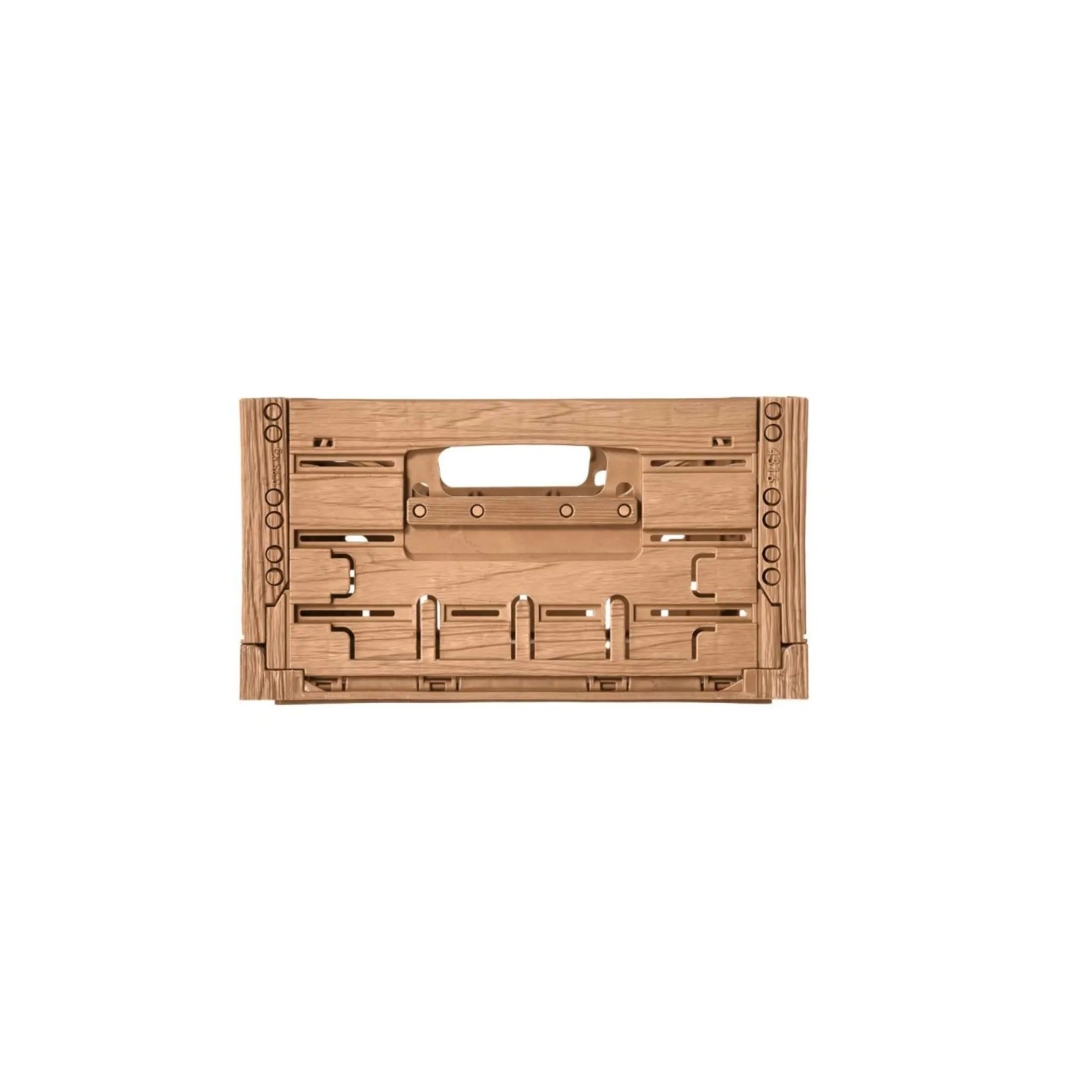 Braune PROREGAL Klappbox Active Lock im Holzdekor, 40x60cm, ideal zur Aufbewahrung und als Transportkiste.
