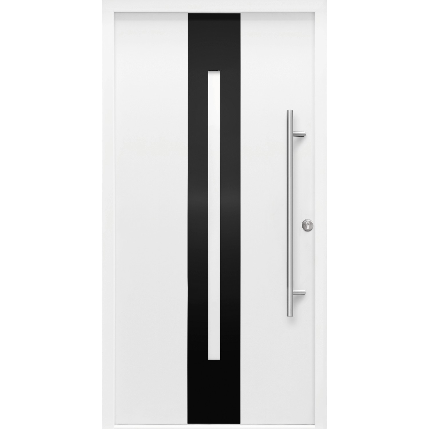 Splendoor Haustür ThermoSpace Prime Dublin Weiß 210 cm x 100 cm Anschlag R günstig online kaufen