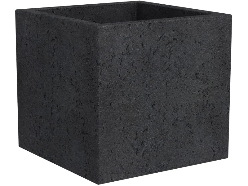 Scheurich Pflanzgefäß C-Cube 240 28,5 cm x 28,5 cm Stony Black kaufen bei  OBI