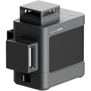 Hoto Kreuzlinienlaser 3x360° grün, Messwerkzeug mit Stativ und Fernbedienung.