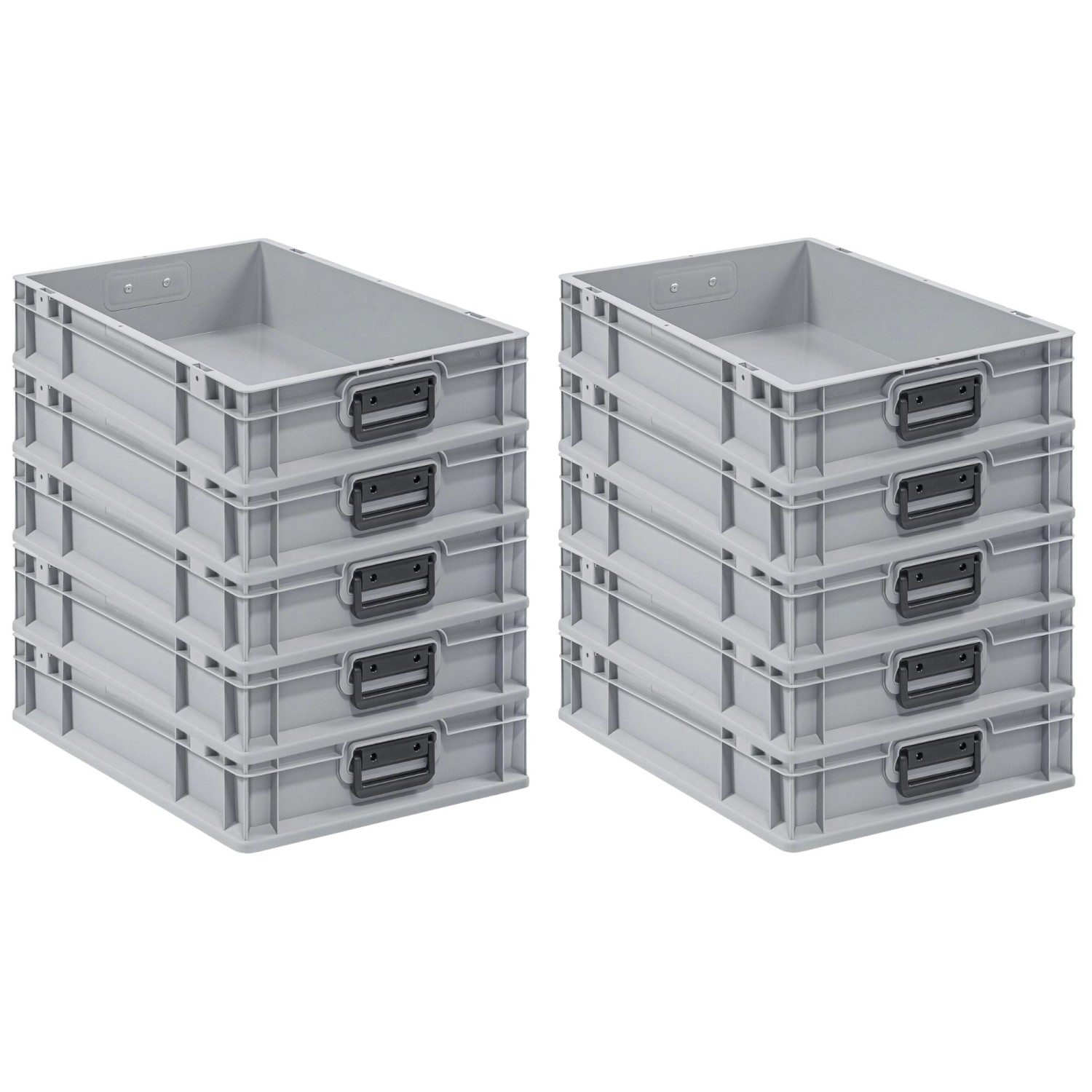 PROREGAL Spar Set 10x Eurobox Nextgen Portable Duo HxBxT 12 x 40 x 60 cm 23 günstig online kaufen