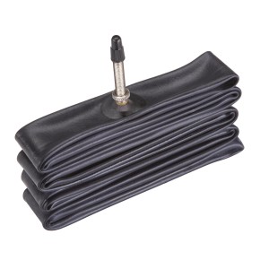 Continental Fahrradschlauch Race 28 mit Sclaverandventil, gefaltet.