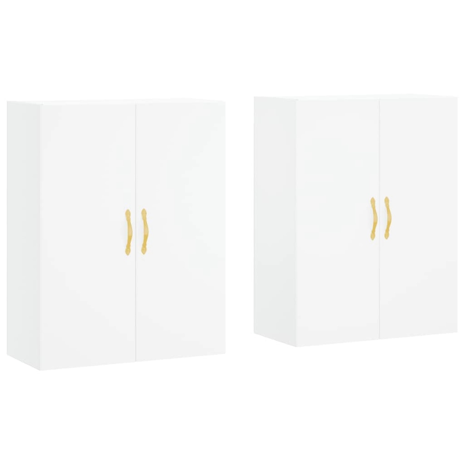 vidaXL Wandschränke 2 Stk Weiß 69,5x34x90 cm 3195603 günstig online kaufen