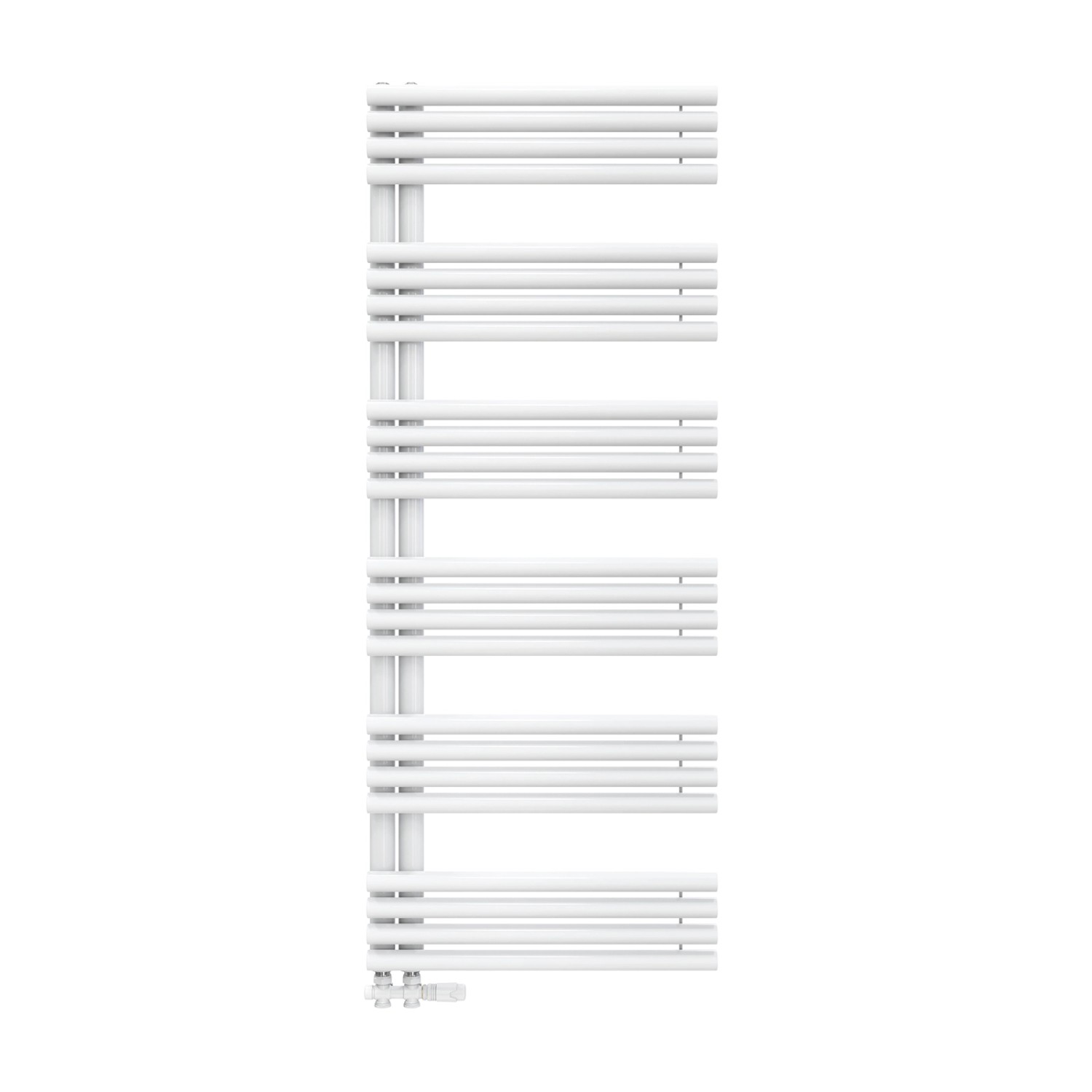 Emke Handtuchheizkörper 153 × 60 cm mit Seitenanschluss Weiß Badheizkörper günstig online kaufen