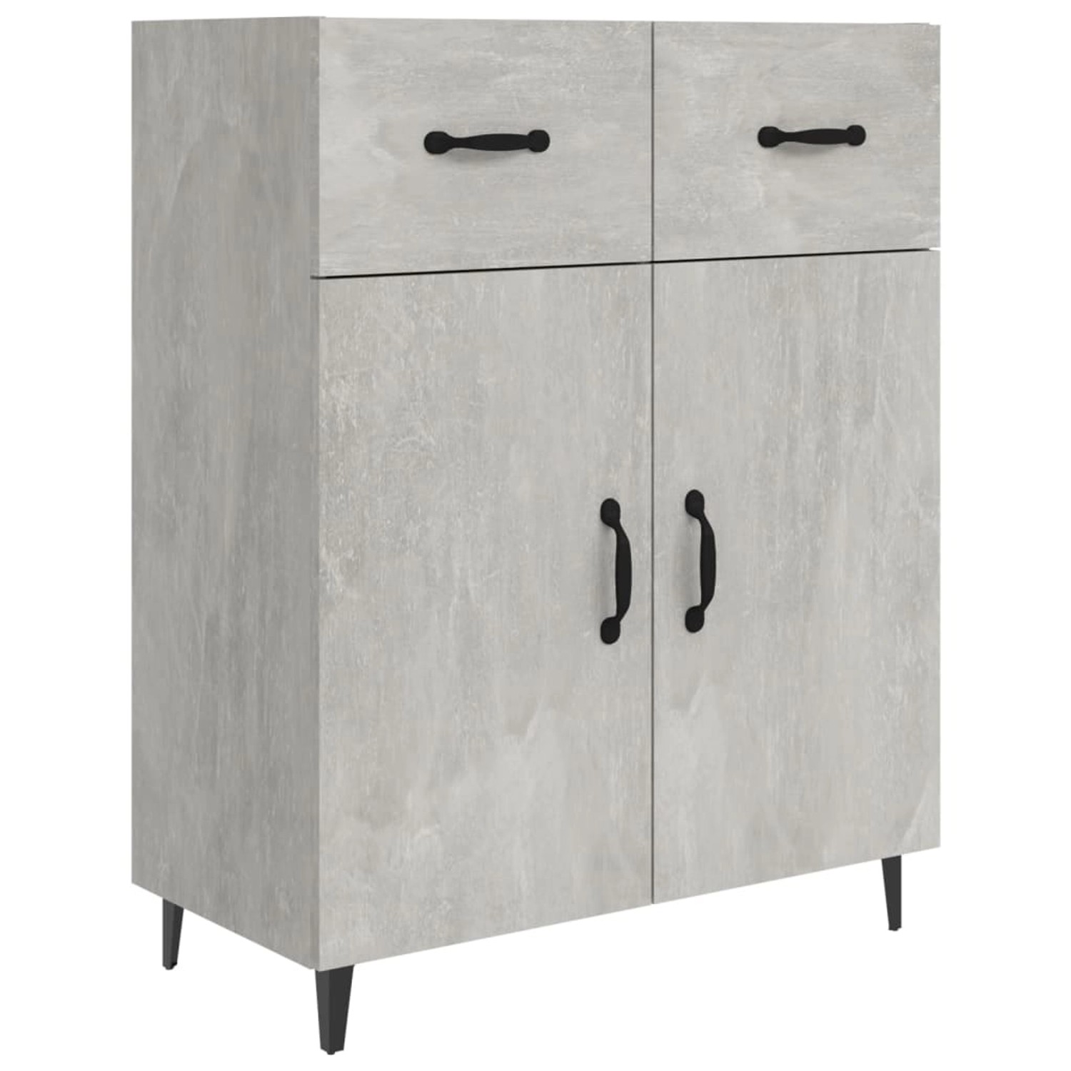 vidaXL Sideboard Betongrau 69,5x34x90 cm Holzwerkstoff 812199