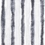 vidaXL Insektenschutz-Vorhang Grau und Weiß 100x220 cm Chenille 241225_6