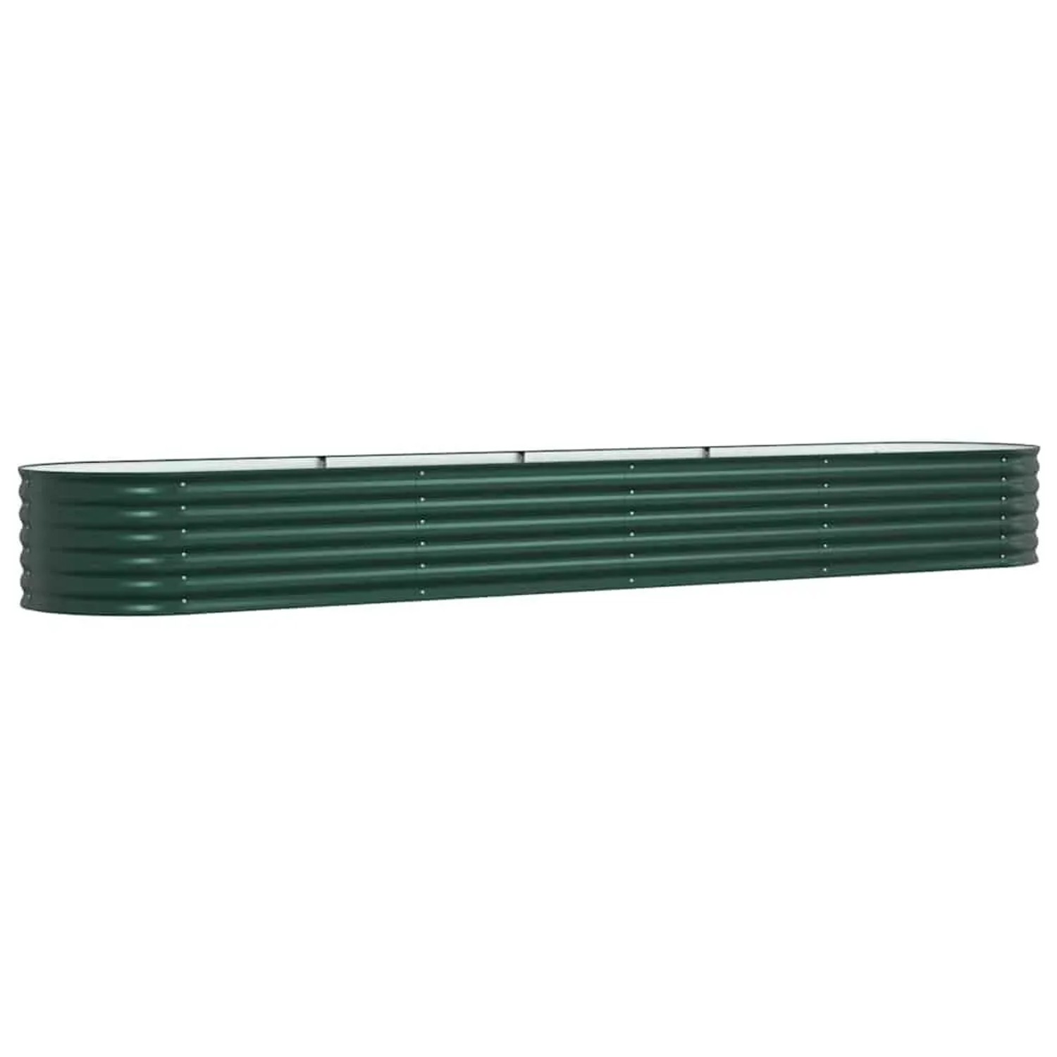 vidaXL Hochbeet Grün 400 x 80 x 44 cm Stahl 42008127