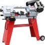 Holzmann Metallbandsäge BS115 400V mit rotem Fahrgestell für Metallarbeiten.