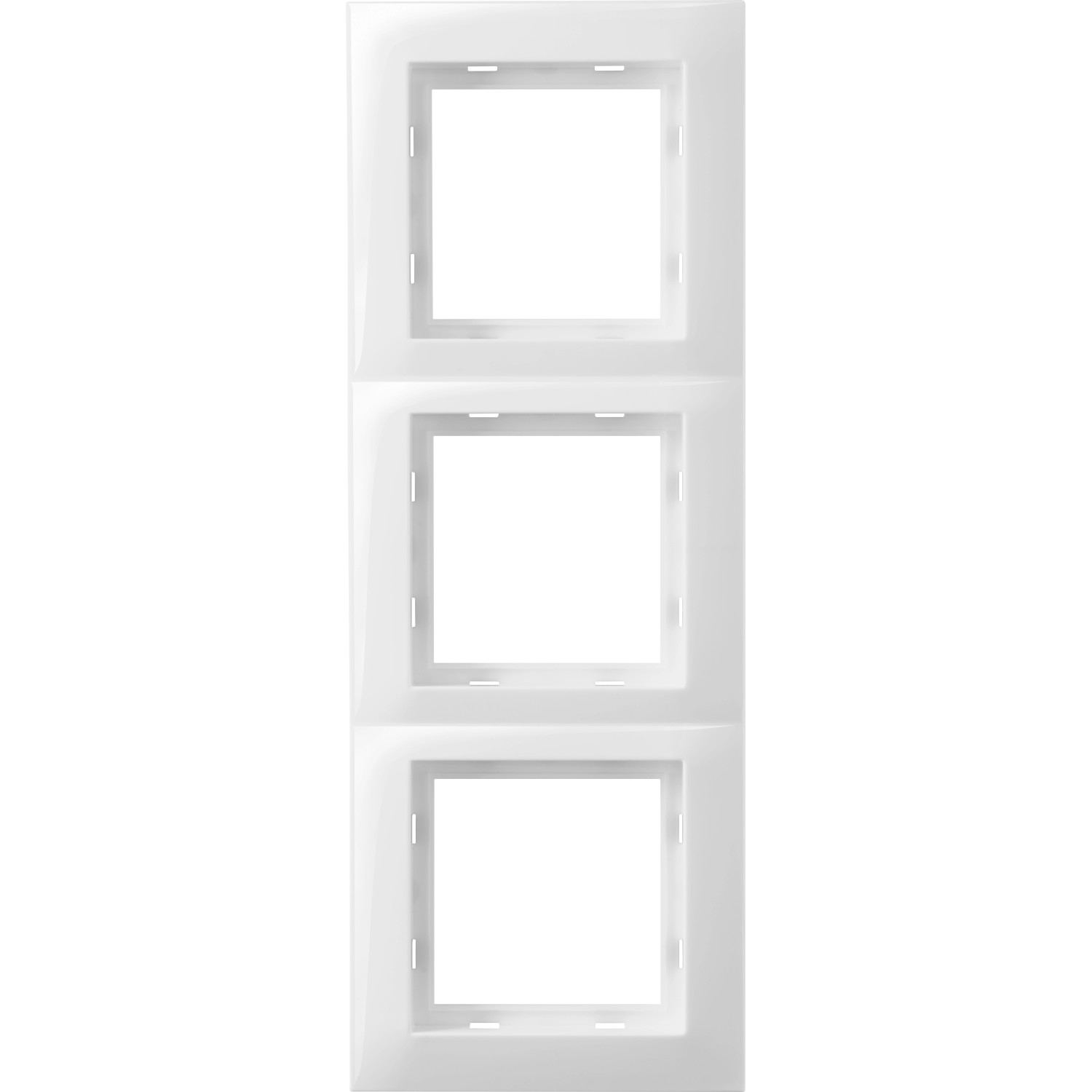 Elektromaterial Rahmen Finnja Weiß-Glänzend