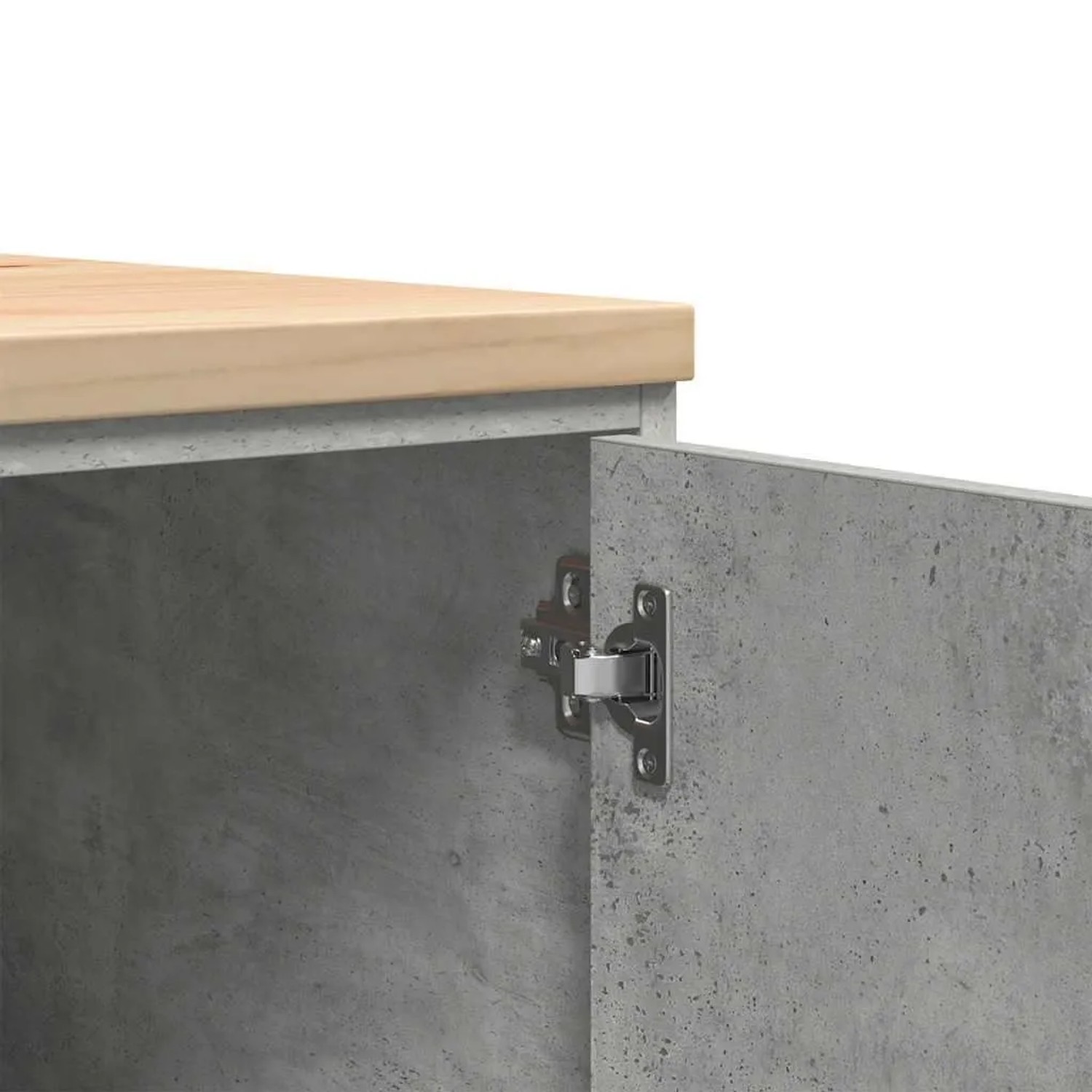 vidaXL Garagen-Aufbewahrungsschrank Betongrau Massivholz Kiefer 860574_9