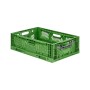 Grüne PROREGAL Klappbox Chameleon, 40x60cm, 35 Liter, stapelbar, für Industrie und Gewerbe.