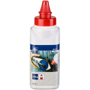 LUX Kreidepulver Rot, 100g, zum Einfüllen in Schlagschnurgeräte.