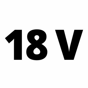 Symbolbild: 18V Kennzeichnung für Einhell Power X-Change Akku.